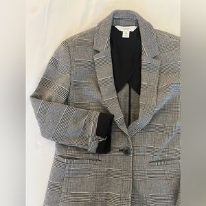 Plaid Lined Blazer Jacket